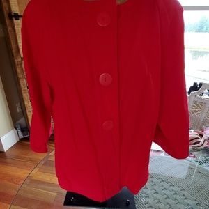 Chico's bright red Jacket Chico's size 3 (16)